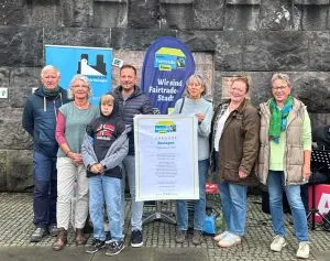 v.l.n.r.: Volker Thehos, Karin Keelan, Bürgermeister Björn Ingendahl, Walburga Greiner, Lisa Althoff, Ruth Doemen - Foto: Christoph Heimbach Stadt Remagen