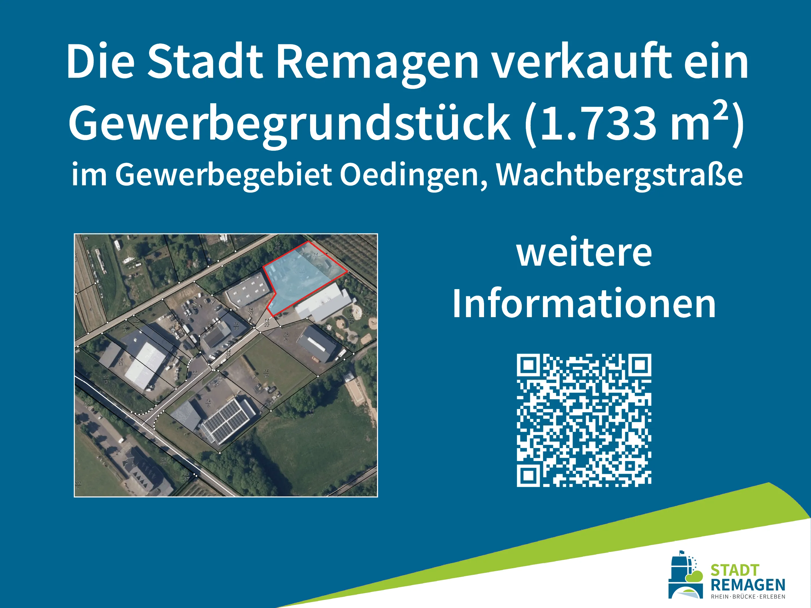 Die Stadt Remagen verkauft ein Gewerbegrundstück.