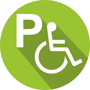 Behindertengerechte Parkplätze