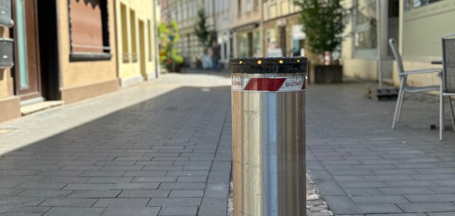 Sicherheitspoller in der Remagener Innenstadt Sicherheitspoller in der Remagener Innenstadt